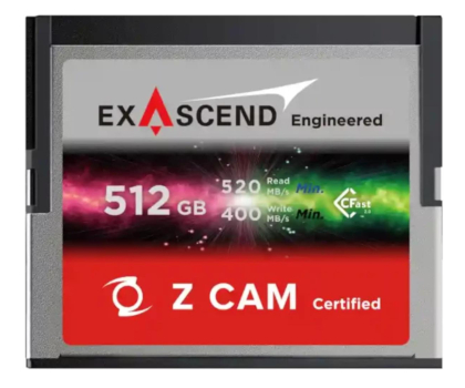 Karta pamięci CFast ExAscend 512GB Z CAM CFast 2.0